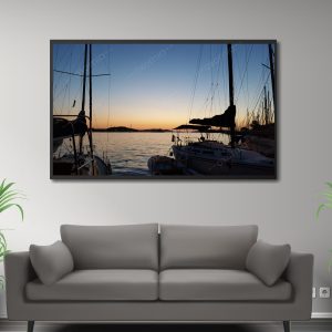 Summer Evening Harbor Sailing